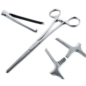ochsner kocher artery forceps – straight | 22 cm | serrated surgical clamp | stainless steel