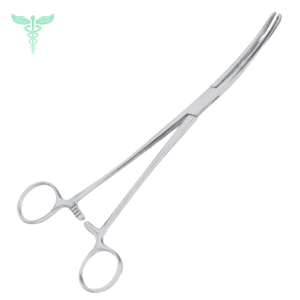 sarot hemostatic forceps – curved | 24 cm | stainless steel surgical clamp