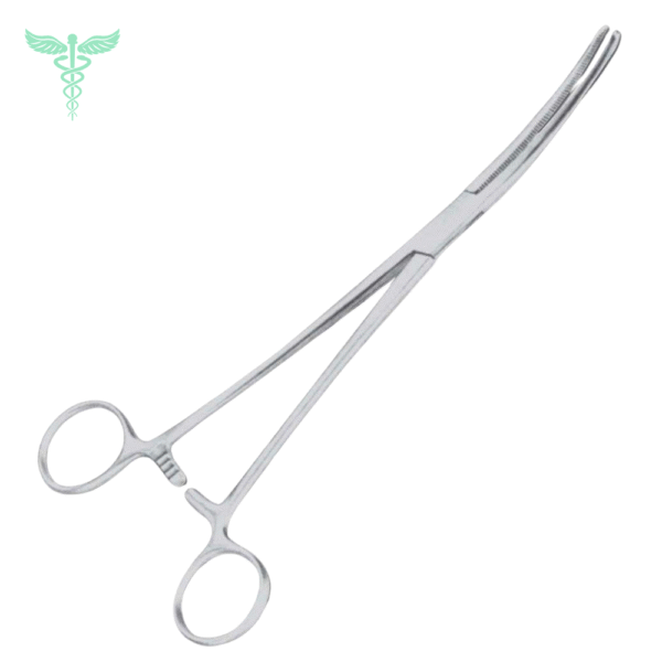 sarot hemostatic forceps – curved | 24 cm | stainless steel surgical clamp