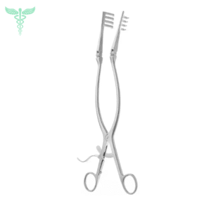 beckmann adson retractor | sharp/sharp blades | 31.0 cm length | blade size 25 x 25 mm | surgical stainless steel