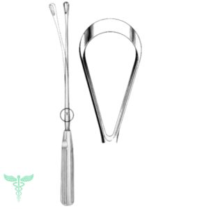 recamier curette – sharp & malleable | 31cm | 5–9mm sizes | stainless steel |