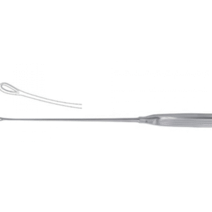 sims/recamier uterine curette – blunt & malleable | stainless steel | 31 cm